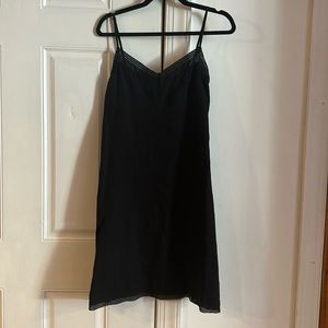 DKNY black linen dress